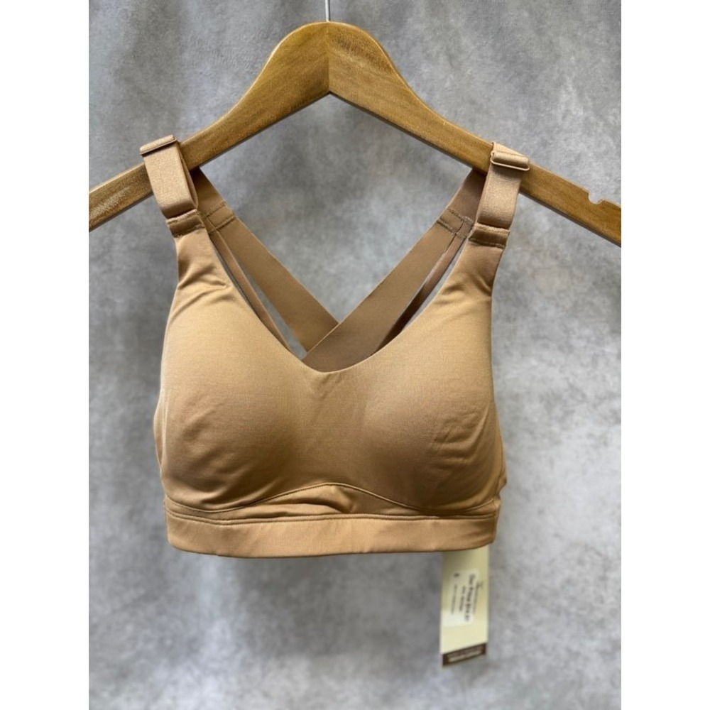 CALIA Sports Bra‎ XS Medium Brown Double Strap New
